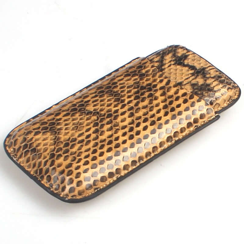 Luxury Snake Skin Travel Cigar Humidor Case