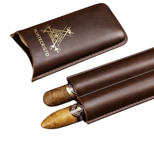 Luxury Leather Cigar Humidor Case for Travel