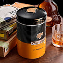 Ceramic Humidor Jar for 15 Cigar Storage