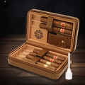 Travel Cigar Humidor Set with Torch Lighter