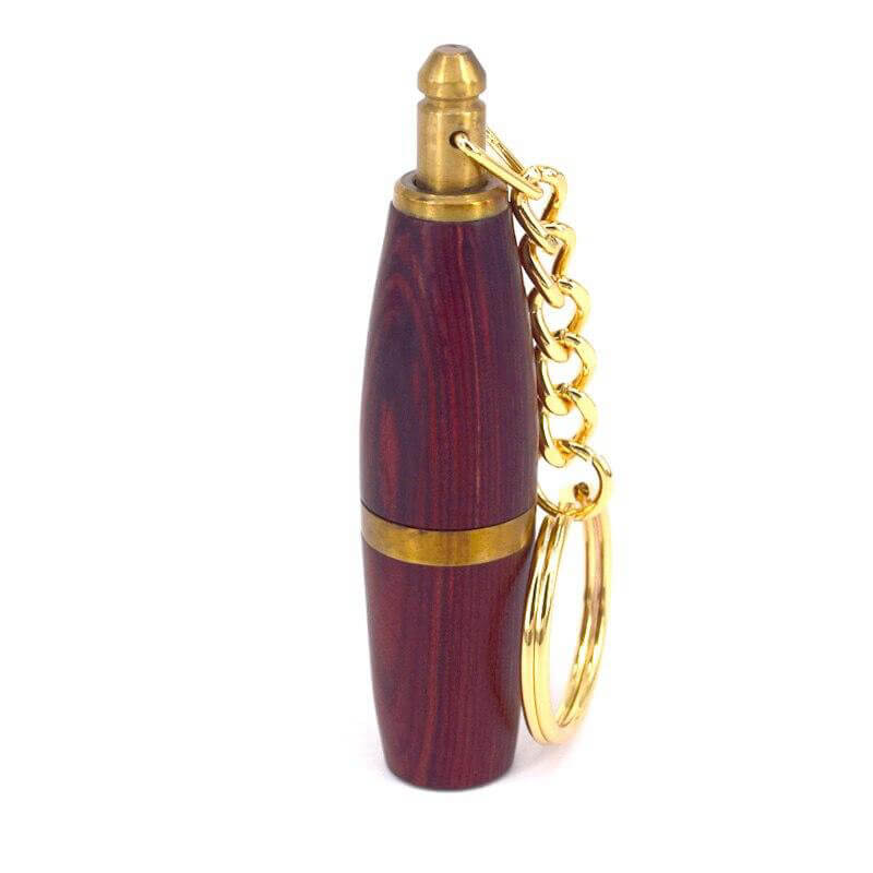 Luxury Wooden and Gold Cigar Punch Cutter