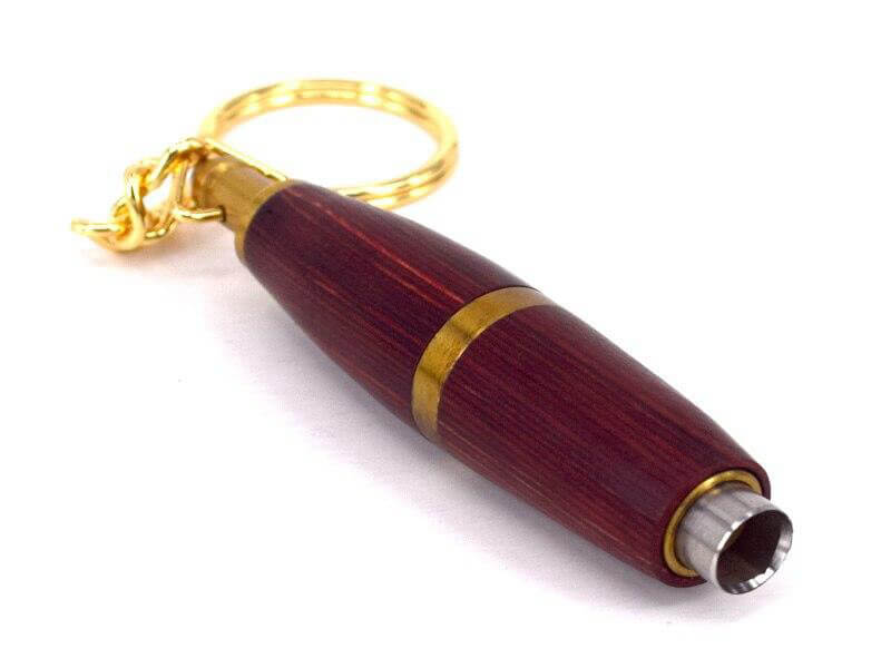 Luxury Wooden and Gold Cigar Punch Cutter