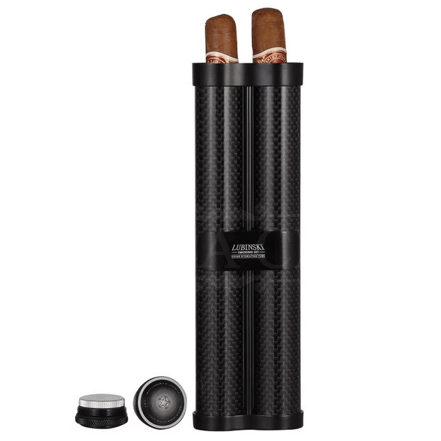 Travel Cigar Humidor with Integrated Humidifier