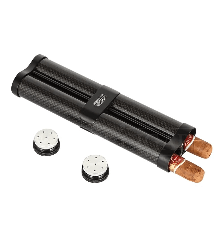 Travel Cigar Humidor with Integrated Humidifier