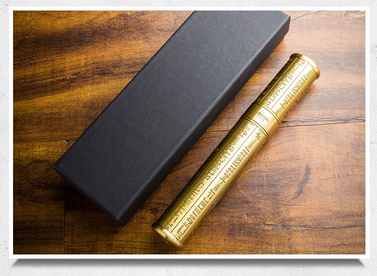 Luxury Cigar Case - Gold Tube Humidor